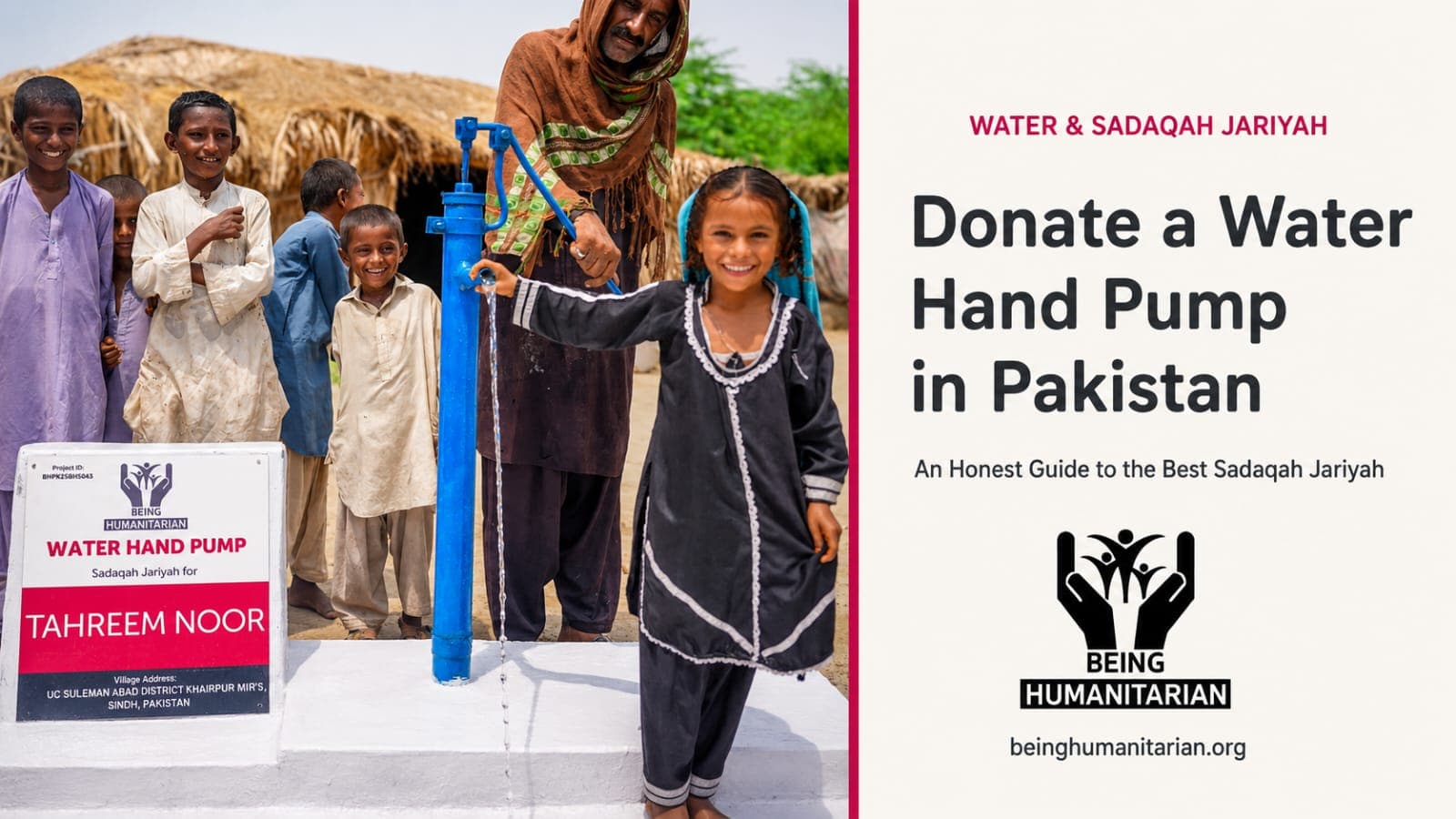 Donate a Water Hand Pump in Pakistan: An Honest Guide to the Best Sadaqah Jariyah